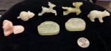 7 Jade Carved Animals