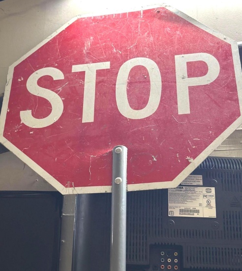 2ft x 2ft Stop/Slow Flagger sign