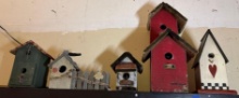 5 Wooden Bird Houses