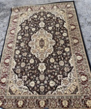 New Merinos Area Rug Black & Red Design From Turkey 63" x 90"