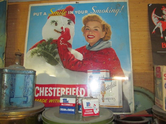 Chesterfield Cigarettes Snowman