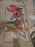 Drink Coca-Cola w/lady on beach