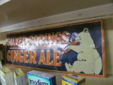 Silver Springs Ginger Ale w/bear drinking soda