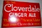 Tin Litho Flanged Cloverdale Ginger Ale