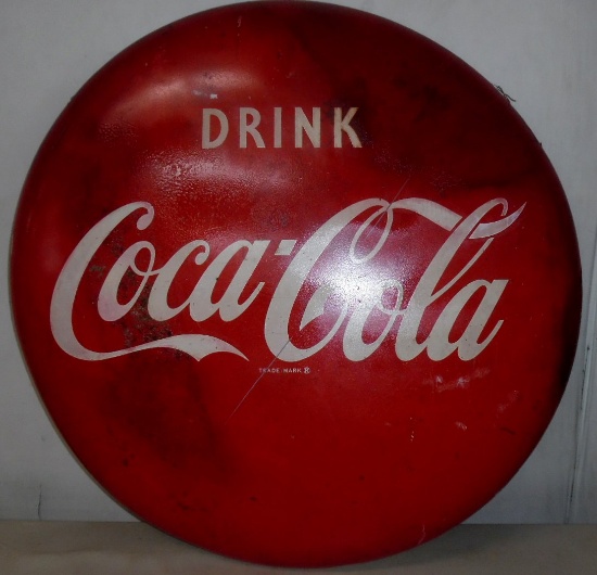 Tin Litho Coke Button