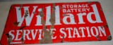 Porcelain Willard Storage Battery Service Station Date 1917
