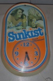 Plastic Sunkist Clock