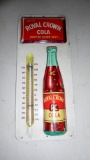 Tin Embossed Royal Crown Thermometer