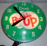 Glass Faced Drink Bubble Up Clock