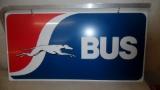 Tin Litho Greyhound Bus with bracket