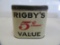 Rigby's;$.05 Straiaght Value retangle can