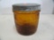 Mecantile Cigars;Amber Jar w/metal lid