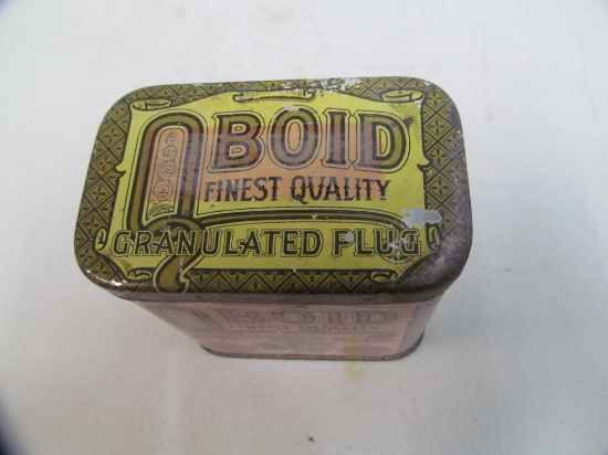 Q Boid; Granulated plug rectangular tin