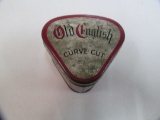 Old English;curve cut triangle tin