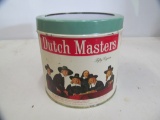 Dutch Masters;cigars tin canister glass lid partially full