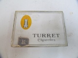 Turret cigarettes;Flat tin