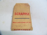 Scrapple Measure quality;by weight not looks factory no. 32 paper pack