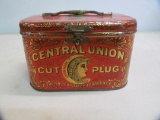 Central Union; cut plug United States Tobacco Co. lunchbox tin