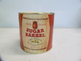 Sugar Barrel; pipe mixture tin canister