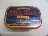 Bagleys Wild Fruit Flake; cut tobacco tin lunch box