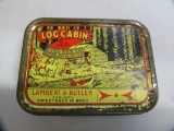 Lambert & Butler; Log Cabin tin box