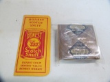 Drummond plug Honest snuff;advertising pieces lot