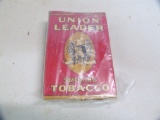 Union Leader; smoking tobacco cardboard box full