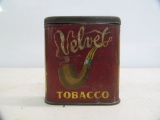 Velvet; tobacco pocket tin