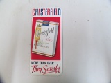 Chesterfield King; cigarettes tin door push