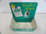 Kool Menthol Magic;store display tin with penguin