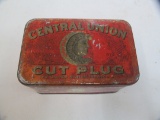 Central Union; cut plug smoke or chew tin rectangler