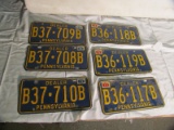 6 Pennsylvania Dealer Tags