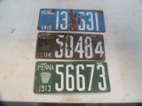 3 PA License Plates