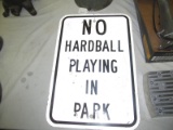 No Hardball Playing in Park