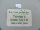 For your protection Door is Locked