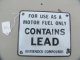 Tin contains lead sign