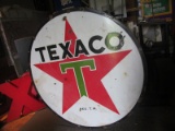 Texaco Double sided porcelain round sign