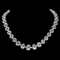 14k Gold 95ct Aquamarine 1.55ct Diamond Necklace