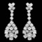 14k White Gold 2.85ct Diamond Earrings
