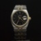 Rolex Two-Tone Datejust Quartz Vintage 36mm Black Index Dial Men's Wristwatch