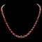 14k Gold 33.00ct Ruby 1.15ct Diamond Necklace