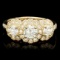 14k Yellow Gold 1.6ct Diamond Ring