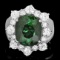 14k Gold 6.40ct Tourmaline 1.65ct Diamond Ring