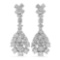 14K Gold 3.07ct Diamond Earrings