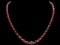 14k Gold 37.00ct Ruby 1.45ct Diamond Necklace