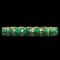 14k Gold 14.00ct Emerald 1.00ct Diamond Bracelet