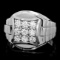 14k White Gold 1.15ct Diamond Mens Ring