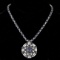 14k Gold 67ct Sapphire 5.70ct Diamond Necklace