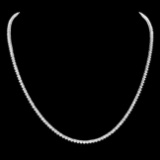 18k White Gold 7.60ct Diamond Necklace