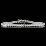 18k White Gold 5.30ct Diamond Bracelet